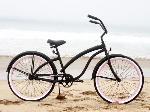 Firmstrong Bella Fashionista Beach Cruiser Bicycle for Women - Comfortable 7-Speed Commuter Bike with Classic Retro Design - Perfect for Beach Rides, City Cruising & Leisure Cycling