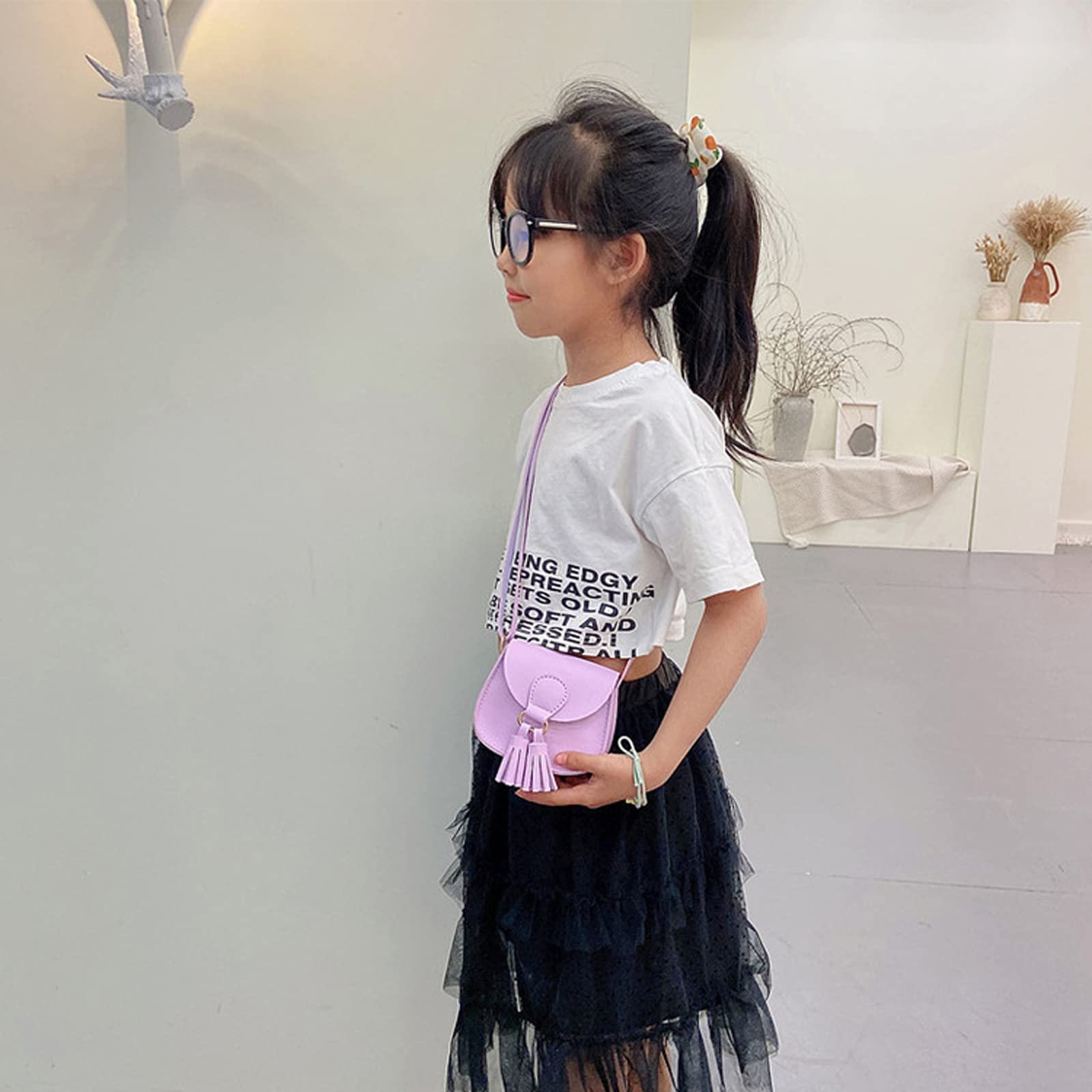 SOTOGO Girls Crossbody Purse for Toddlers - Cute Princess Handbag with Mini Chain, Kids Wallet & Small Shoulder Bag - Perfect for School, Parties & Daily Use
