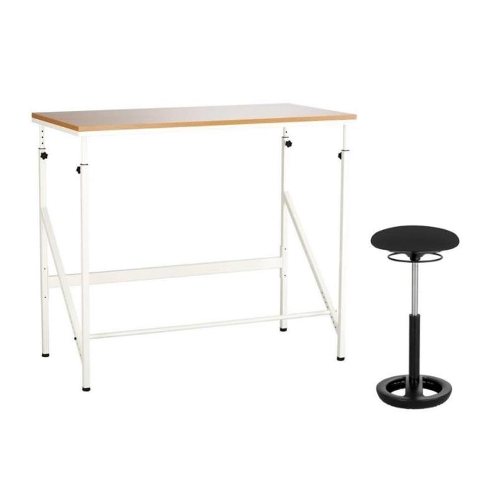 Safco Elevate 2-Piece Adjustable Height Office Set - 48