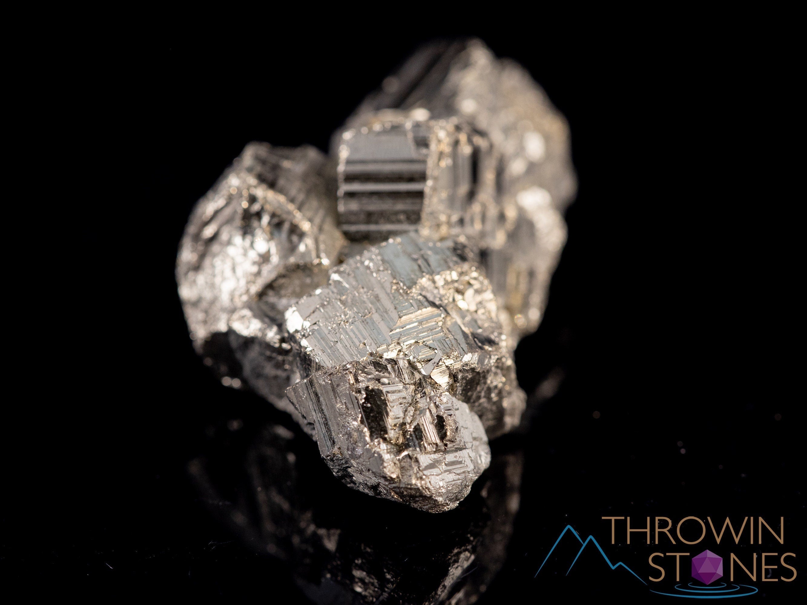 PYRITE Raw Crystal Cluster - Natural Healing Stones for Home Decor, Housewarming Gift & Spiritual Energy (40309) | Perfect for Meditation, Feng Shui & Office Desk Decor