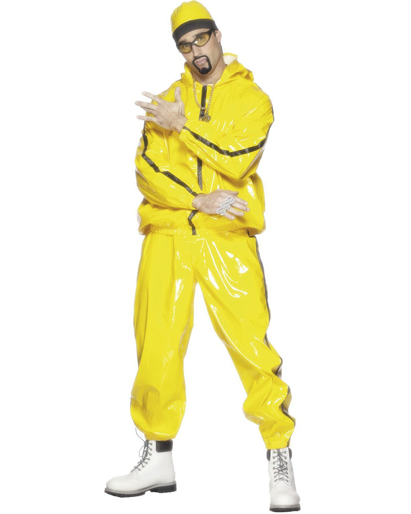 2000s Rapper Suit for Men - Vintage Hip Hop Costume for Halloween, Cosplay & Themed Parties - Baggy Pants & Oversized Jacket Outfit