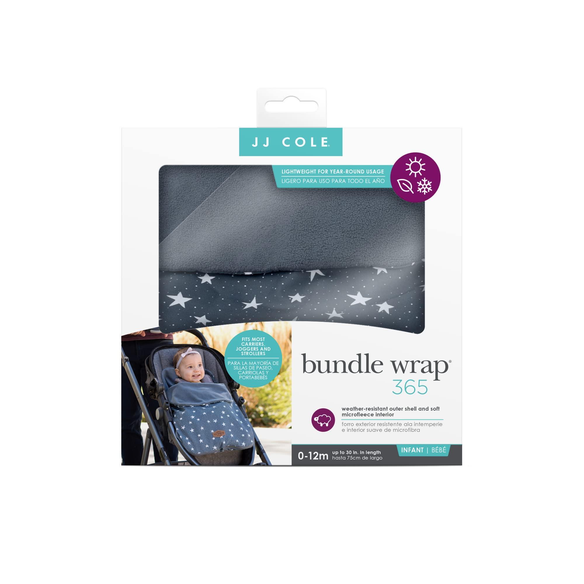 JJ Cole Baby Bundle 365 Car Seat and Stroller Cover - Universal Weather Protection for Infant Carriers & Strollers - Perfect for Rain, Wind & Sun Protection During Outdoor Adventures