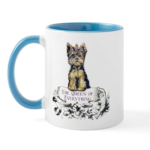 White/Blue Inside - Yorkshire Terrier Mug