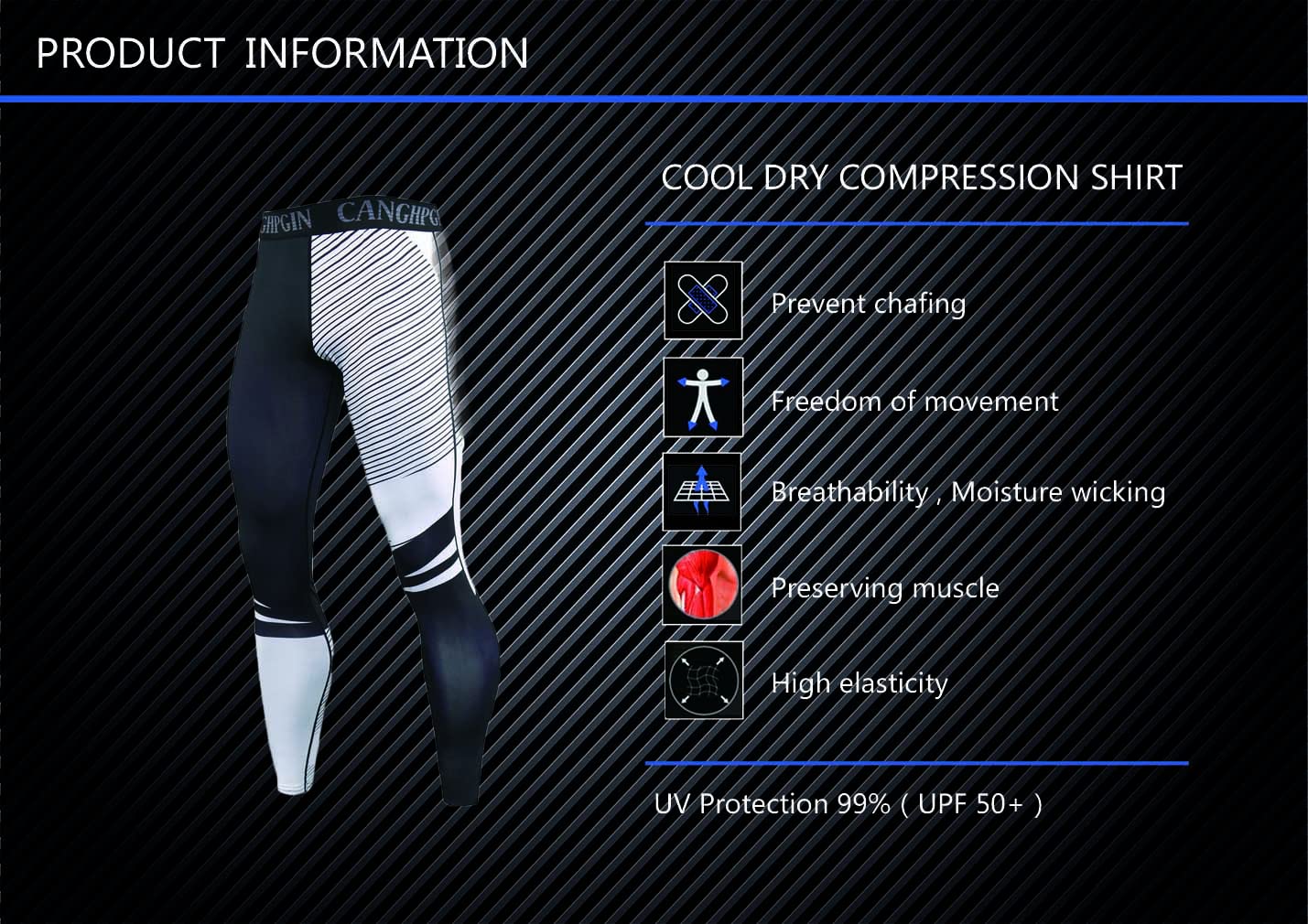 Men's Long Sleeve Compression Shirt & Workout Pants Set - Moisture Wicking Athletic Running Sports Outfit - Gym Tights & Performance Top for Training, Jogging, Yoga - Black Activewear for Men