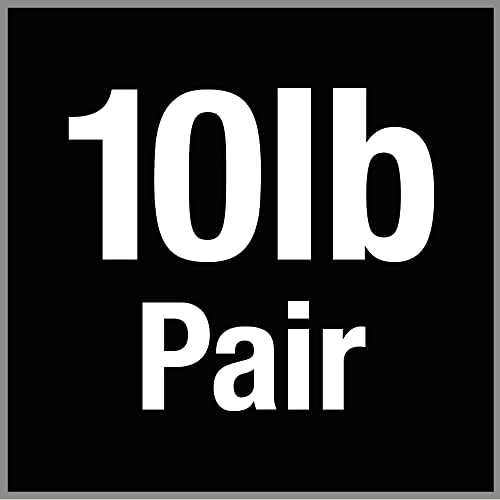 b) 10-Pound / 5lbs Each (Black)