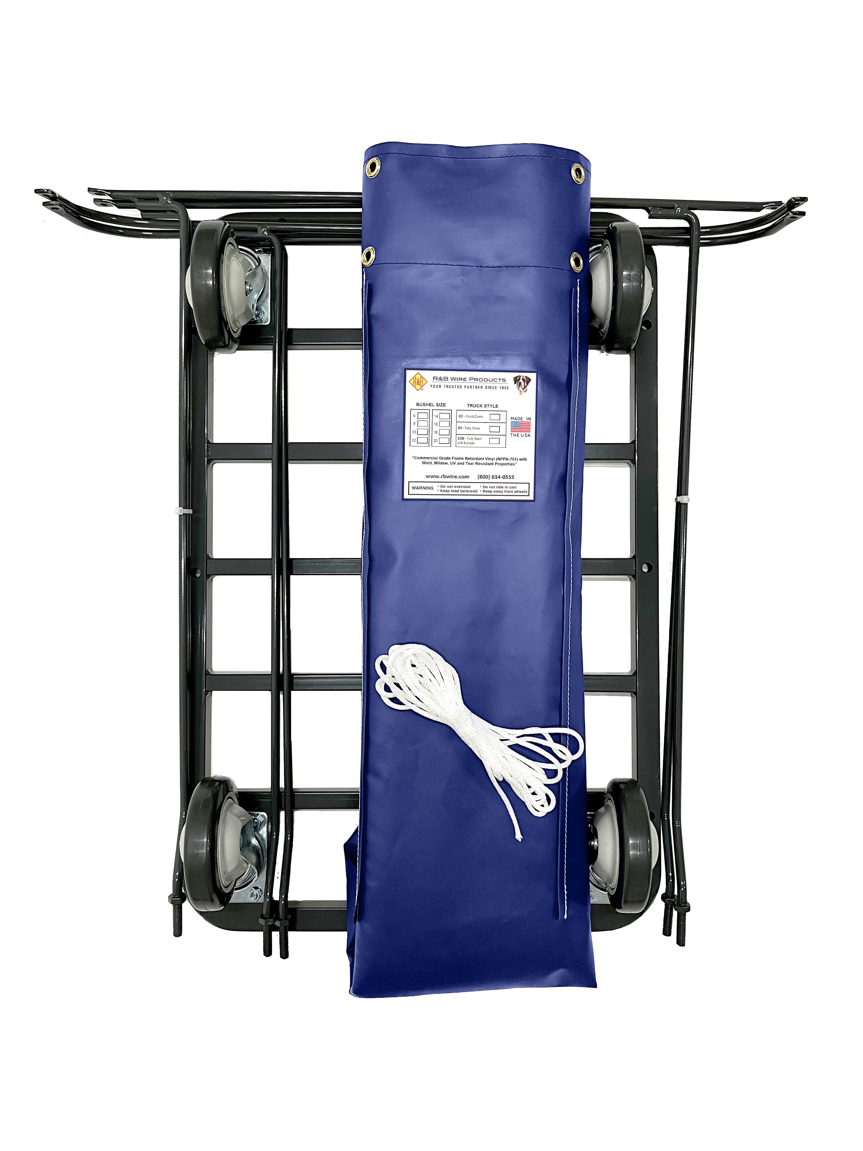 16 Bushel UPS/FEDEX Approved Basket Truck - Heavy Duty Utility Cart for Warehouse, Grocery Store & Industrial Use