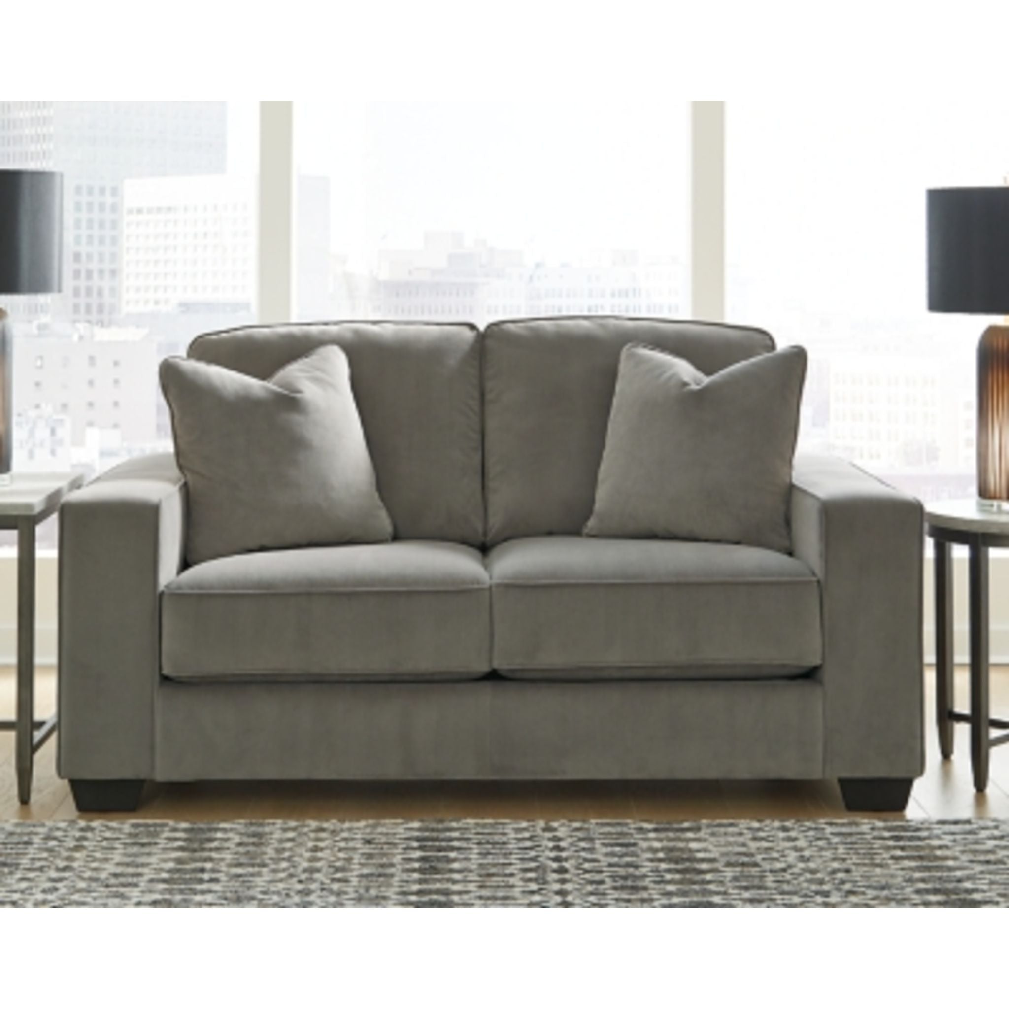 Angleton Loveseat in Sandstone - Comfortable 2-Seater Sofa for Living Room, Lounge & Small Spaces