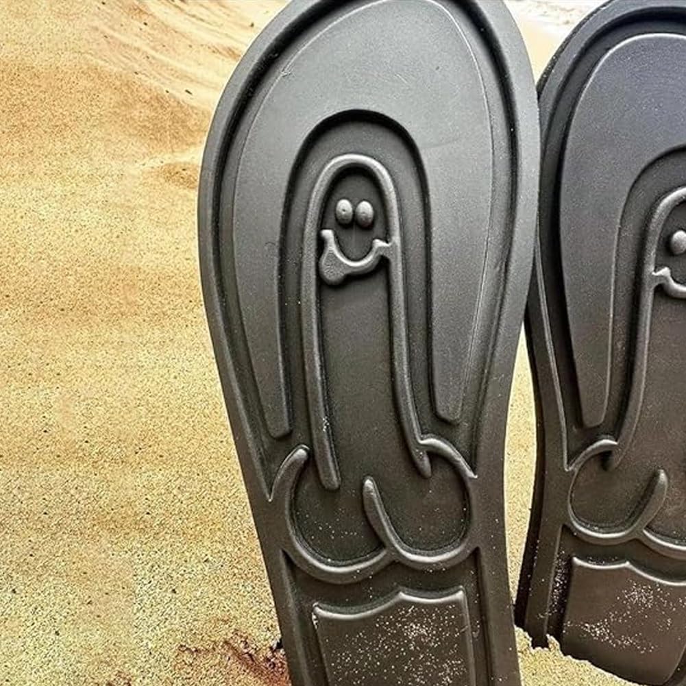 Funny Hidden Penis Flip Flops for Men - Novelty Beach Sandals with Non-Slip Sole & Quick-Dry Design - Perfect for Summer Parties, Prank Gifts & Beach Vacations