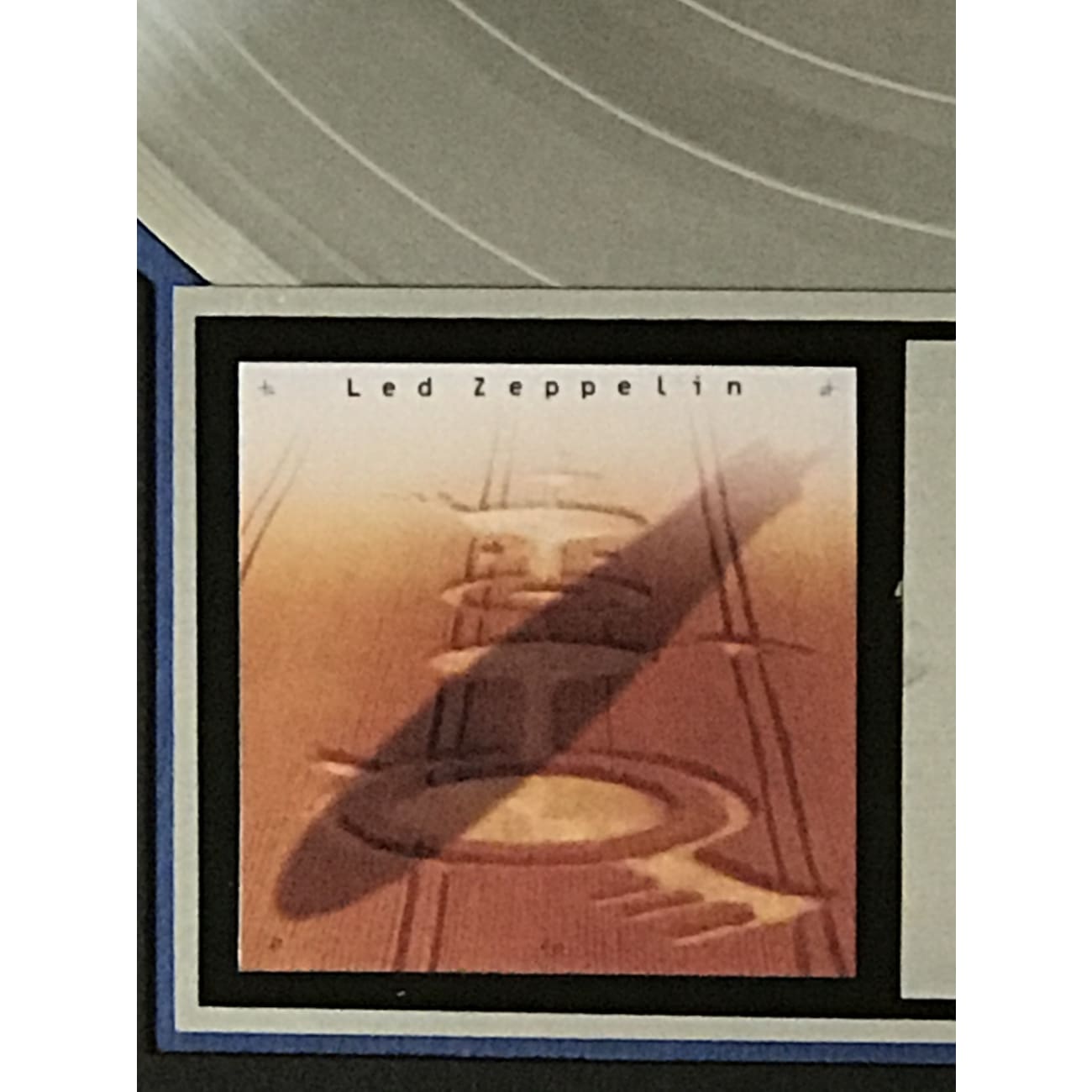 Led Zeppelin (1990) RIAA Certified Platinum LP Award - Vintage Music Collectible for Display & Music Memorabilia Enthusiasts