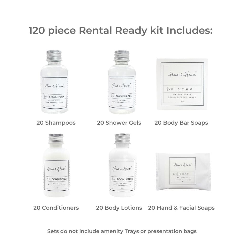 Haus & Haven 120-Piece Rental Ready Essential Oil Kit - 45ml Each - Free Shipping - Perfect for Aromatherapy, Massage & Home Fragrance