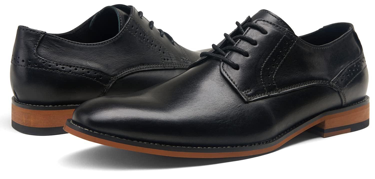 Vostey Men's Oxford Dress Shoes - Classic Business Formal Derby Shoes for Men | Perfect for Office, Weddings & Special Occasions