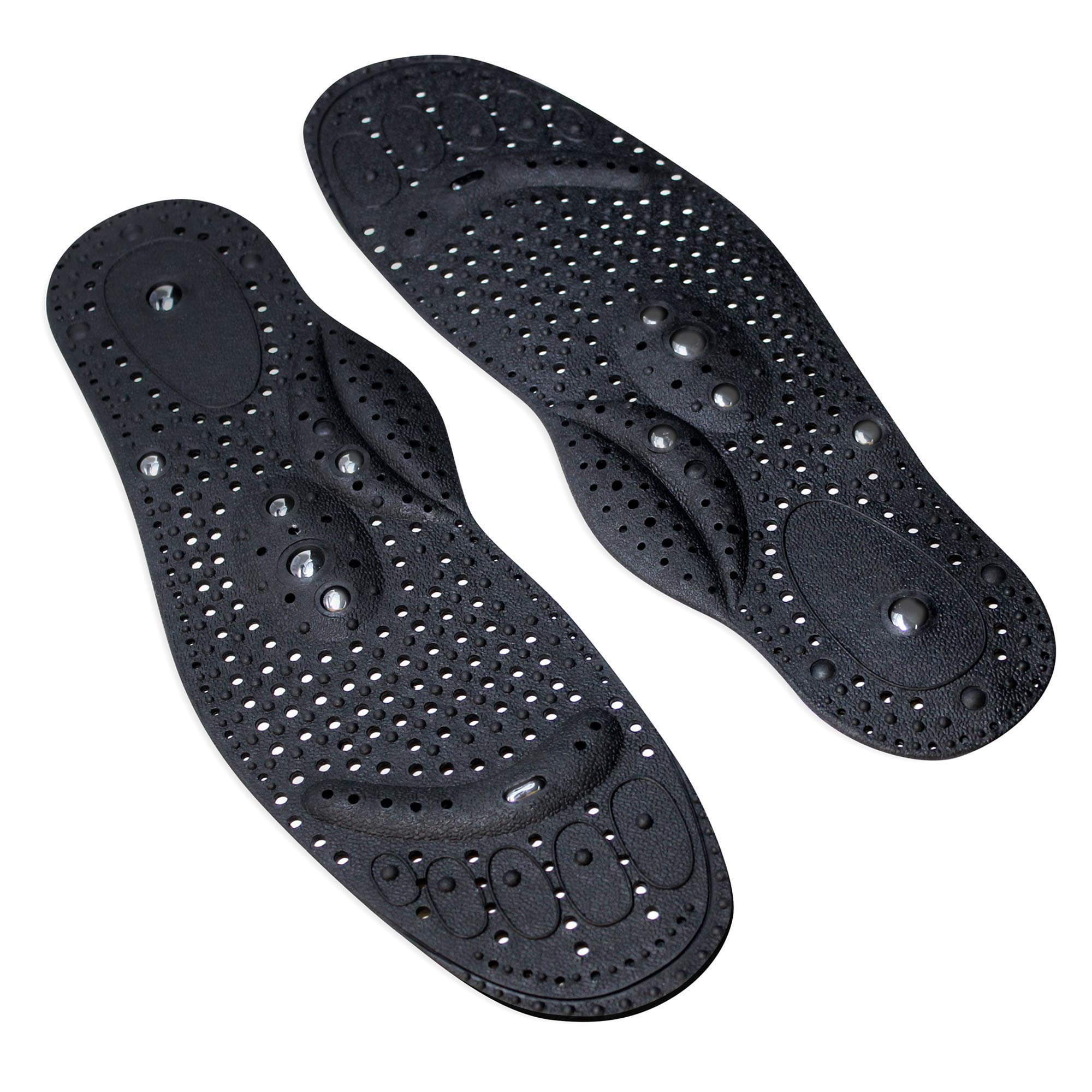 Daiwa Felicity Magnetic Orthopedic Insoles for Men & Women - Acupressure Reflexology Massage Shoe Inserts for Foot Health - Size Men's 8.5-10 - Relief for Peripheral Neuropathy & Arch Support - Perfect for Daily Walking, Running & Work Comfort