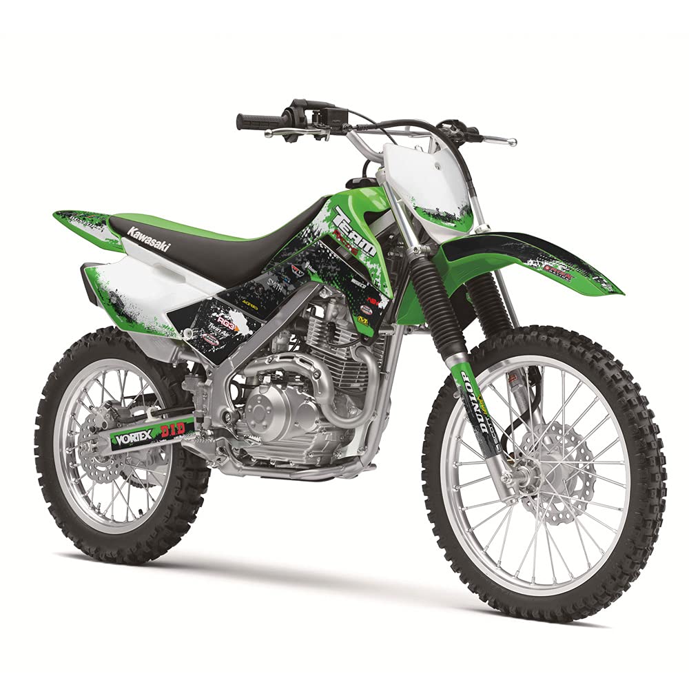 Kawasaki KLX 140G (2015-2018) Compatible Complete Kit - Scatter Green | Off-Road Motorcycle Accessories for Trail Riding & Dirt Biking