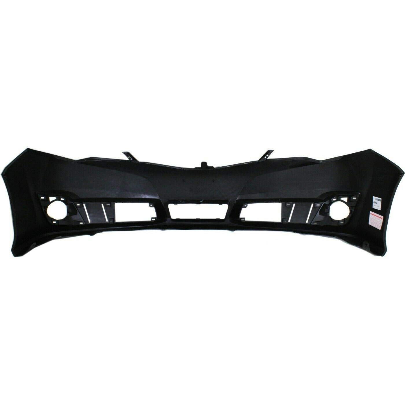 FitParts Compatible Front Bumper Cover for 2012-2014 Toyota Camry Hybrid SE Sport Sedan - Primed Replacement Without Sensor Holes, Includes Fog Light Openings (Part# TO1000379 5211906975) - Perfect for Collision Repair & Vehicle Restoration