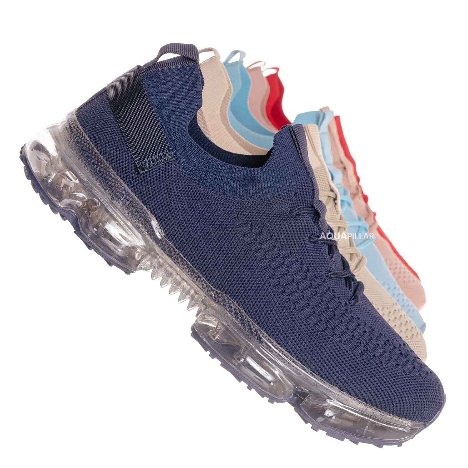 Stretch Mesh Sneakers with Air Cushion for Festivals & Running