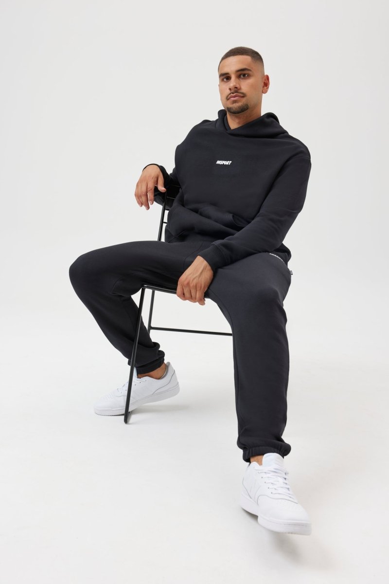 InSport Unisex Frankie Hooded Sweatshirt - Black | Cozy Pullover Hoodie for Men & Women | Perfect for Casual Wear, Gym, and Outdoor Activities