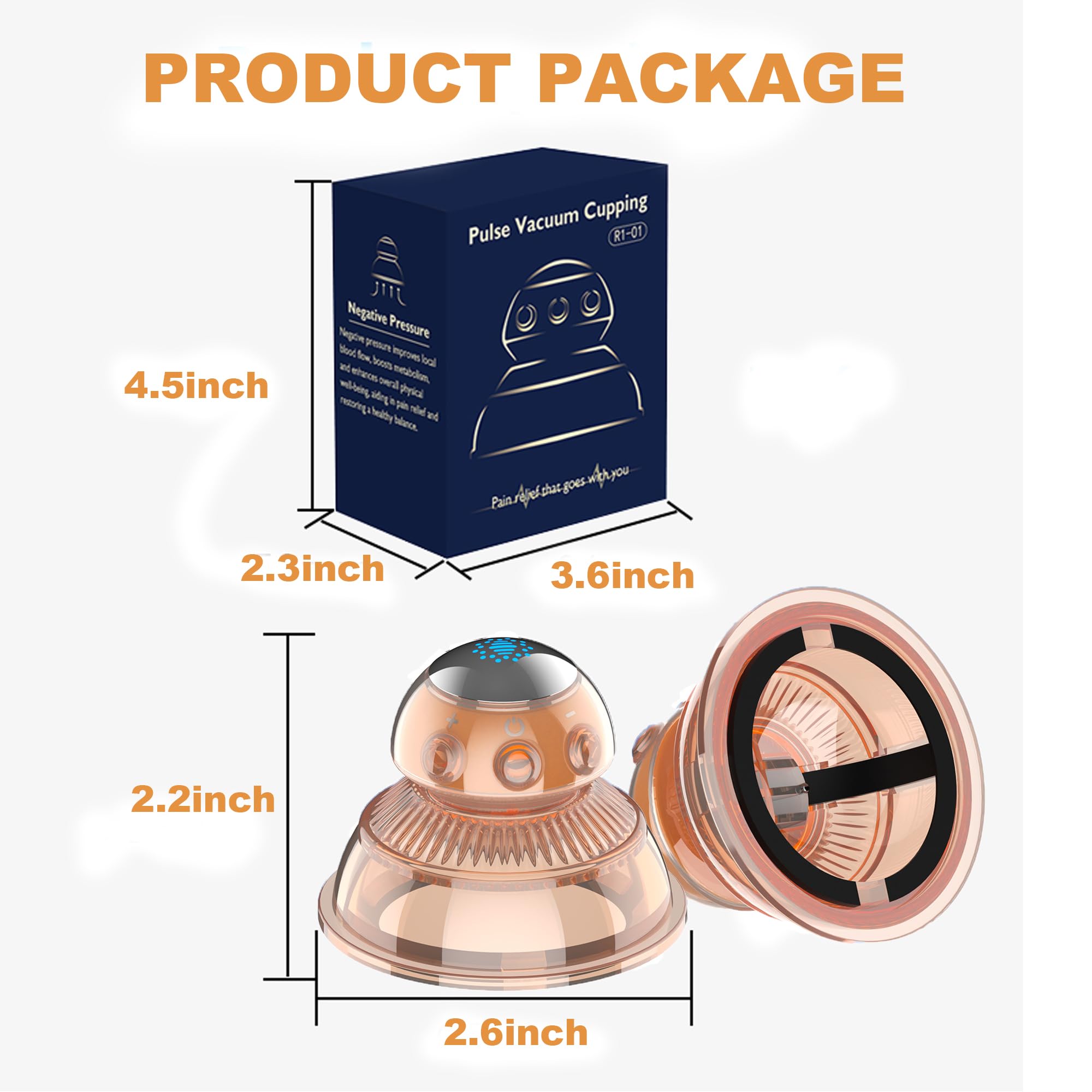 Electric Cupping Therapy Massager - Portable Silicone Vacuum Massage Device with Electric Pulse for Pain Relief & Facial Rejuvenation | Perfect for Home Spa, Muscle Recovery & Beauty Treatments