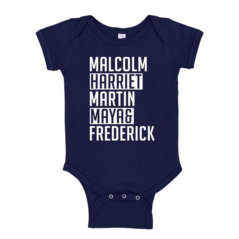Black History Month Leaders Baby Bodysuit & Toddler T-Shirt - Inspirational African American Heroes Outfit for Infants & Kids - Perfect for Black History Celebrations, School Events & Cultural Pride