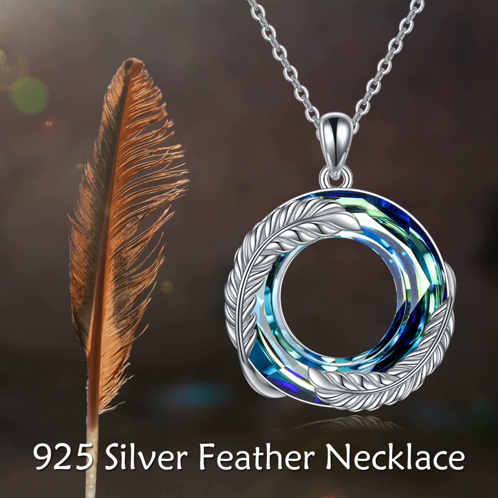 Sterling Silver Chai Necklace - Hebrew Life Symbol, Triple Moon Goddess, Lighthouse, Buddha, Feather & Celtic Clover Pendant - Spiritual Jewelry Gift for Women & Girls - Perfect for Birthdays, Anniversaries & Spiritual Occasions