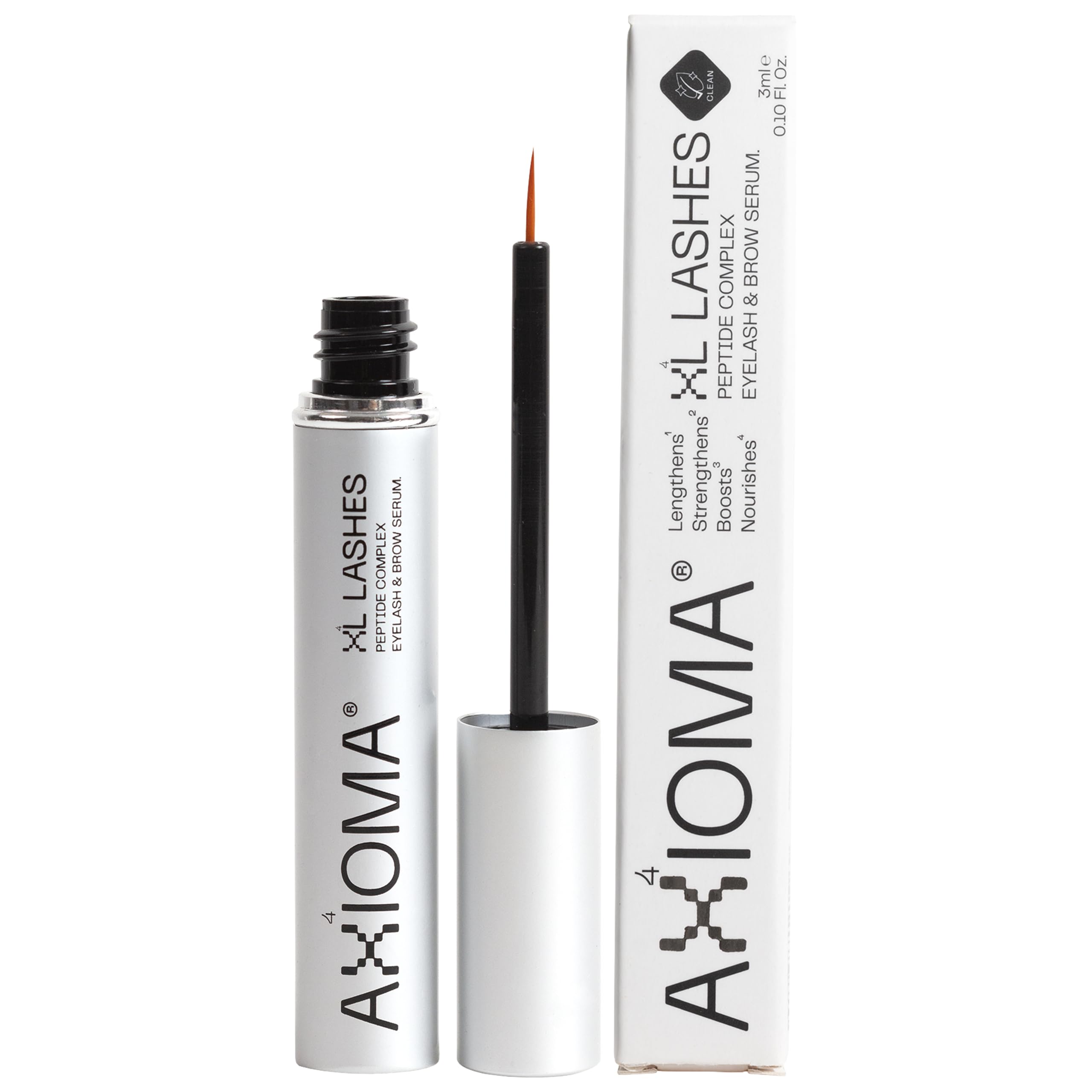 XL Lashes Eyelash & Eyebrow Growth Serum - 3ml Natural Lash Enhancer for Longer, Thicker Lashes & Brows - Perfect for Daily Use & Nighttime Care