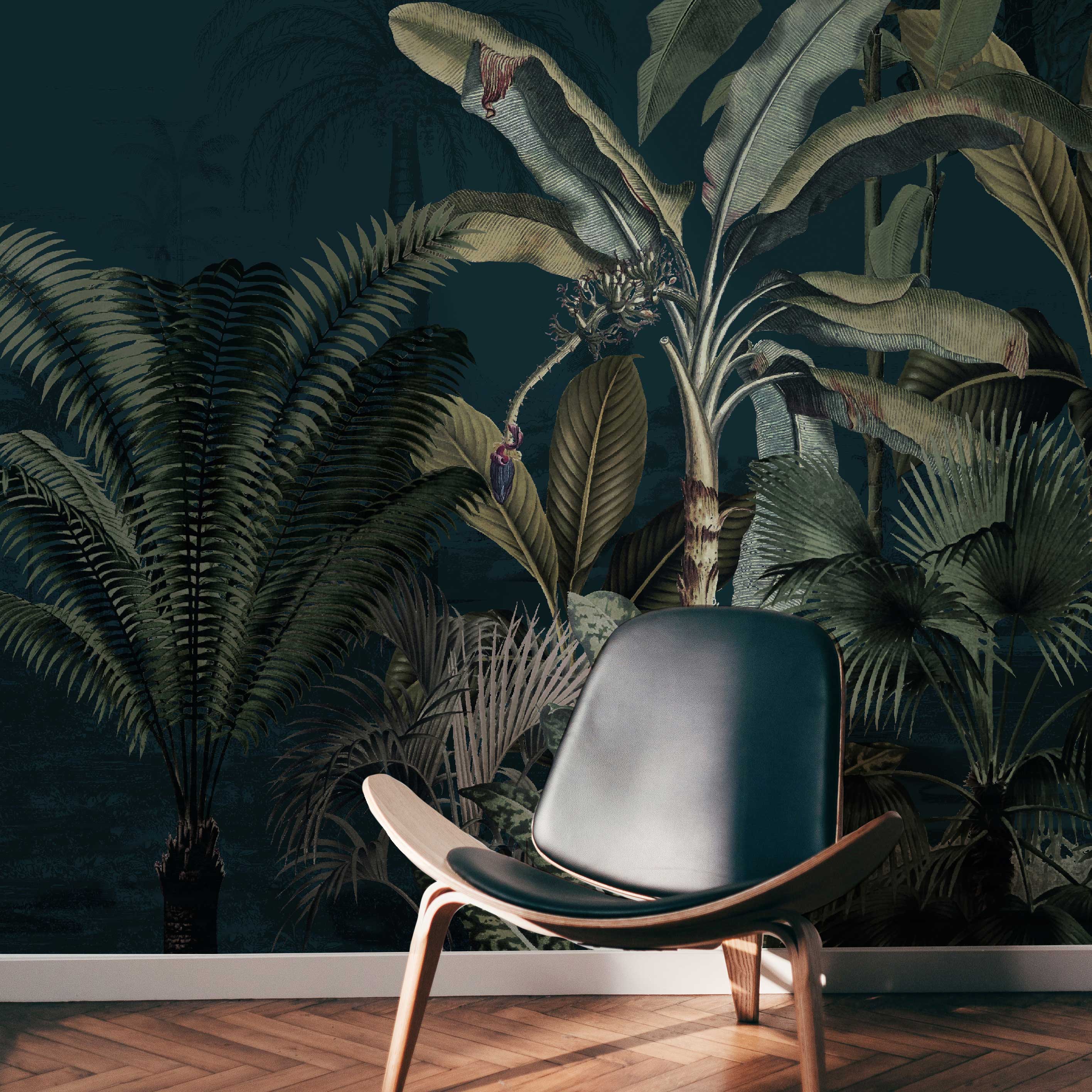 Dreamy Jungle Wallpaper - High-Quality Jungle-Themed Wall Decor for Living Room & Bedroom | Perfect for Nature Lovers & Home Decor
