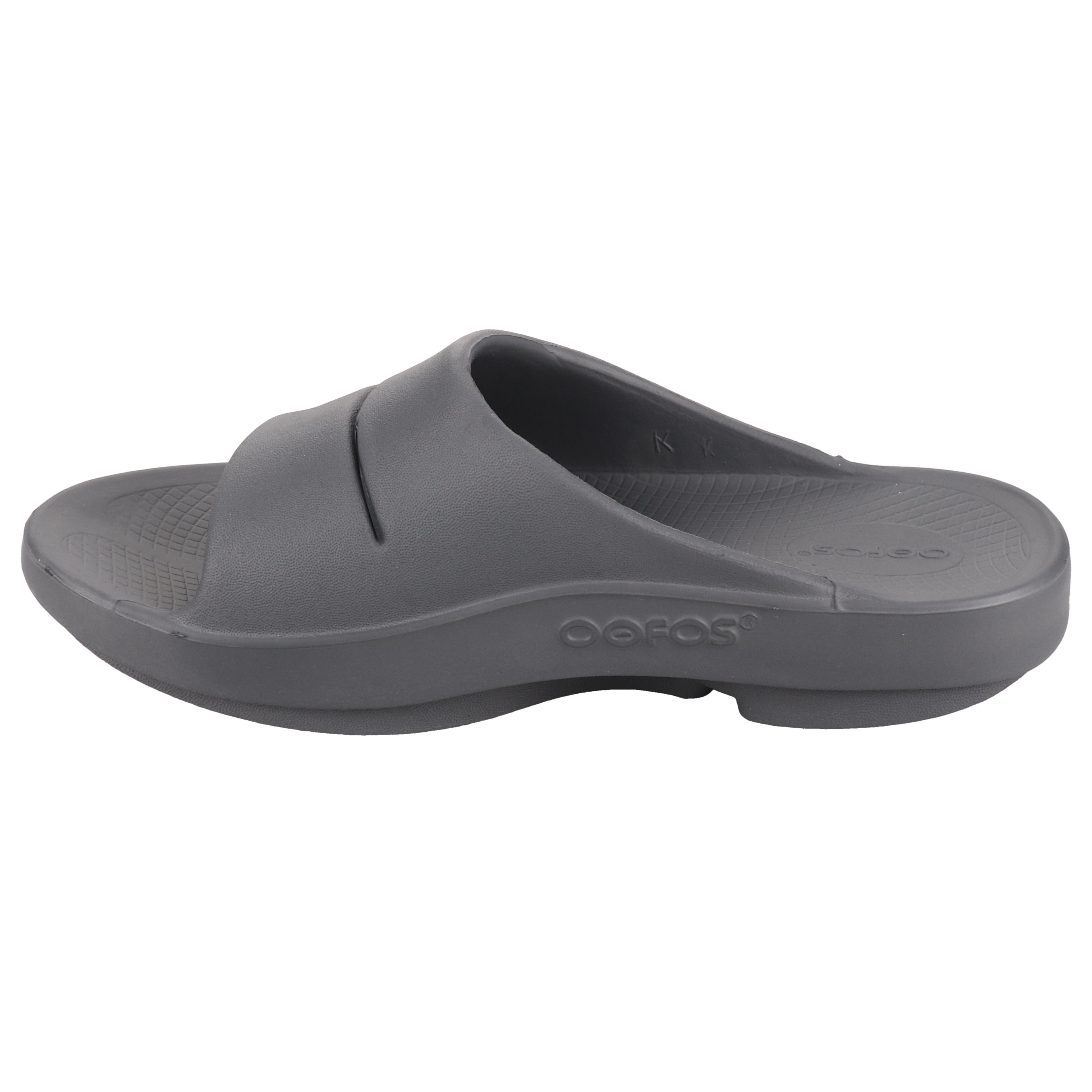 OOFOS OOahh Slate Recovery Sandals for Men & Women - Comfortable Arch Support Flip Flops for Post-Workout, Walking, Beach & Relaxation