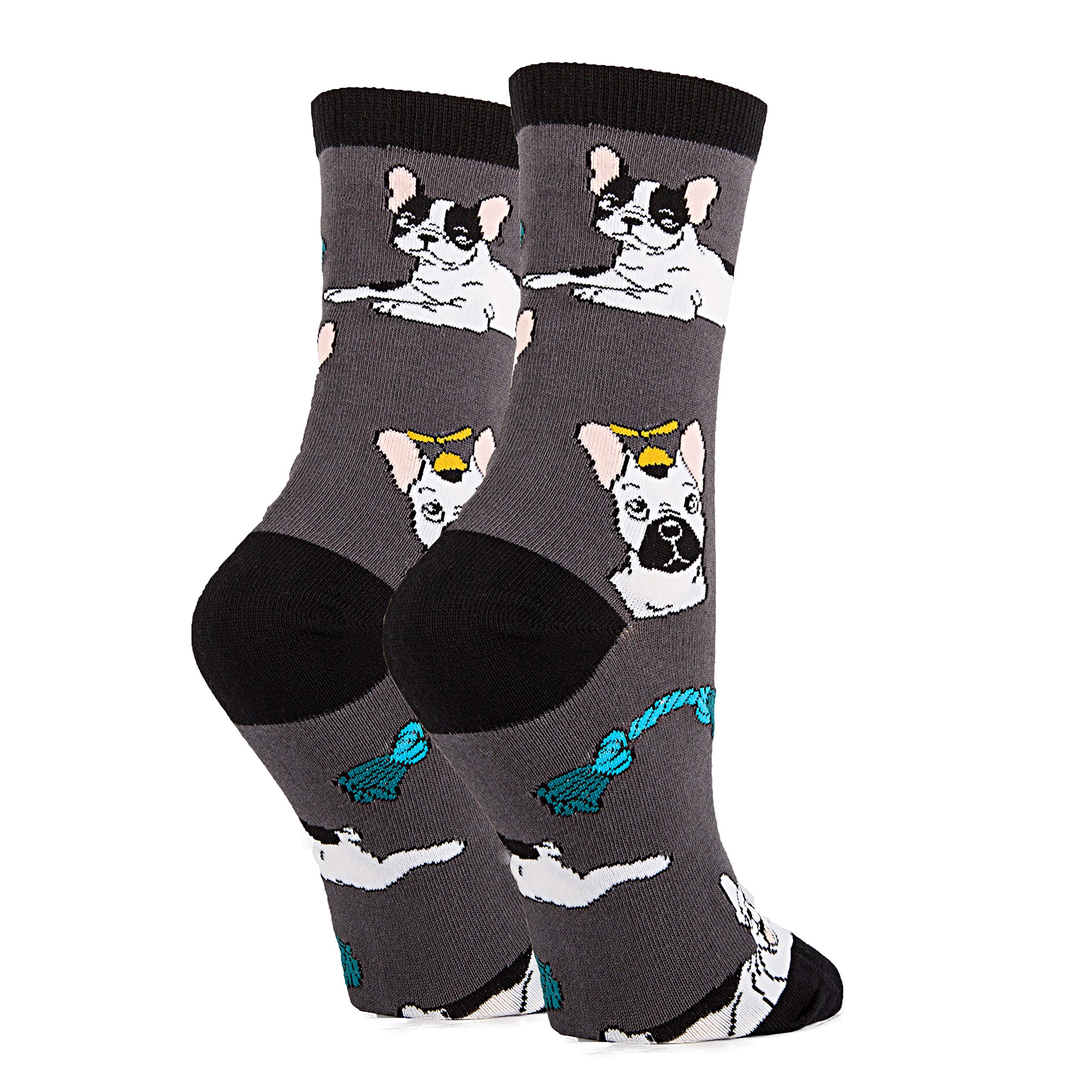 Funny Animal Crew Socks for Women - Novelty Dog Lover Gifts, Fits Women's Shoe Size 5-10 | Perfect for Casual Wear, Costume Parties & Gift Giving