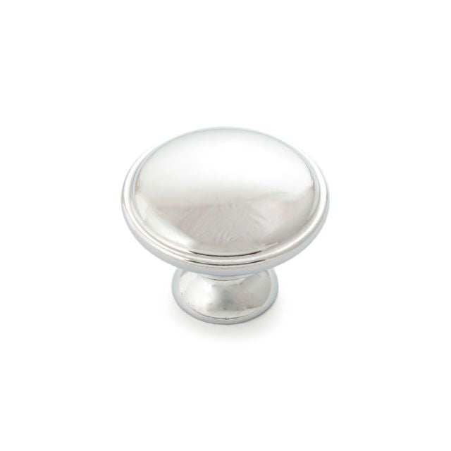 30mm Round Chrome Plated Cabinet Knob - Castella Century Collection | Perfect for Kitchen Cabinets, Dressers & Furniture Hardware