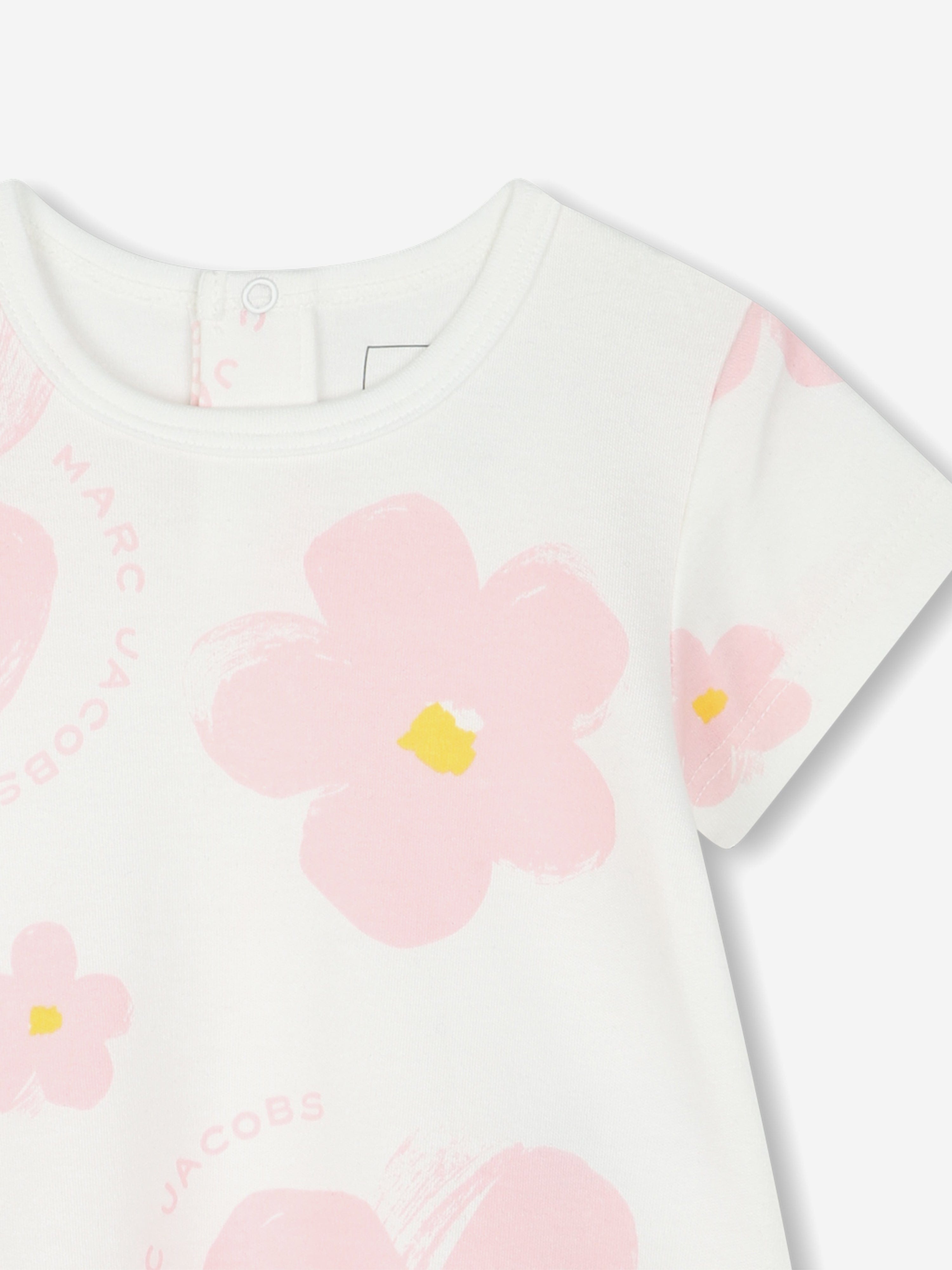 Adorable Ivory Baby Girls Daisy Print Dress - Perfect for Spring Outings & Photo Shoots