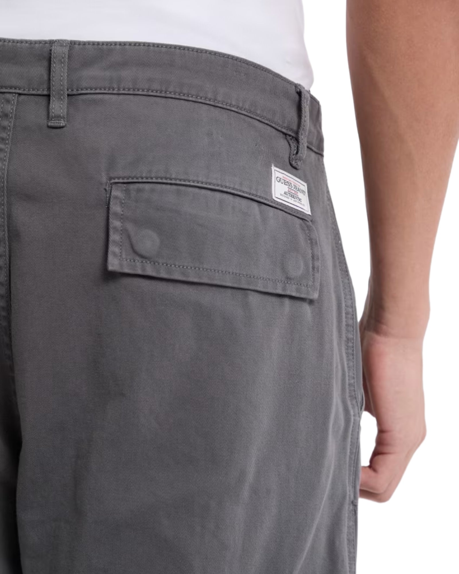 Guess Men's Cargo Chino Pants - Slim Fit Stretch Comfort Casual Trousers for Work & Outdoor Activities