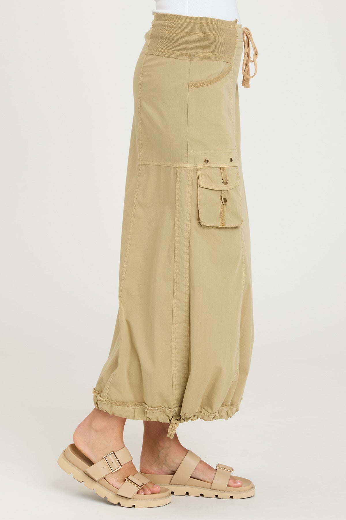 Corintha Bubble Skirt for Women - Flowy A-Line Midi Skirt with Elastic Waist | Perfect for Casual Outfits, Date Nights & Summer Vacations