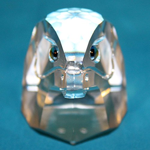 Swarovski 013829 Falcon Head Small Crystal Figurine - Elegant Home Decor, Gift for Collectors & Bird Lovers, Perfect for Display Shelf, Office Desk or Christmas Tree Ornament