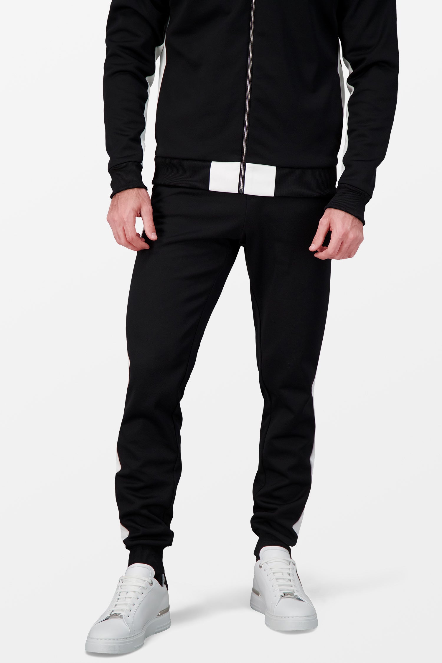 Luxury Black and Gold Tracksuit for Men - Premium Institutional Style Jogging Suit - Perfect for Gym, Lounge & Streetwear Fashion