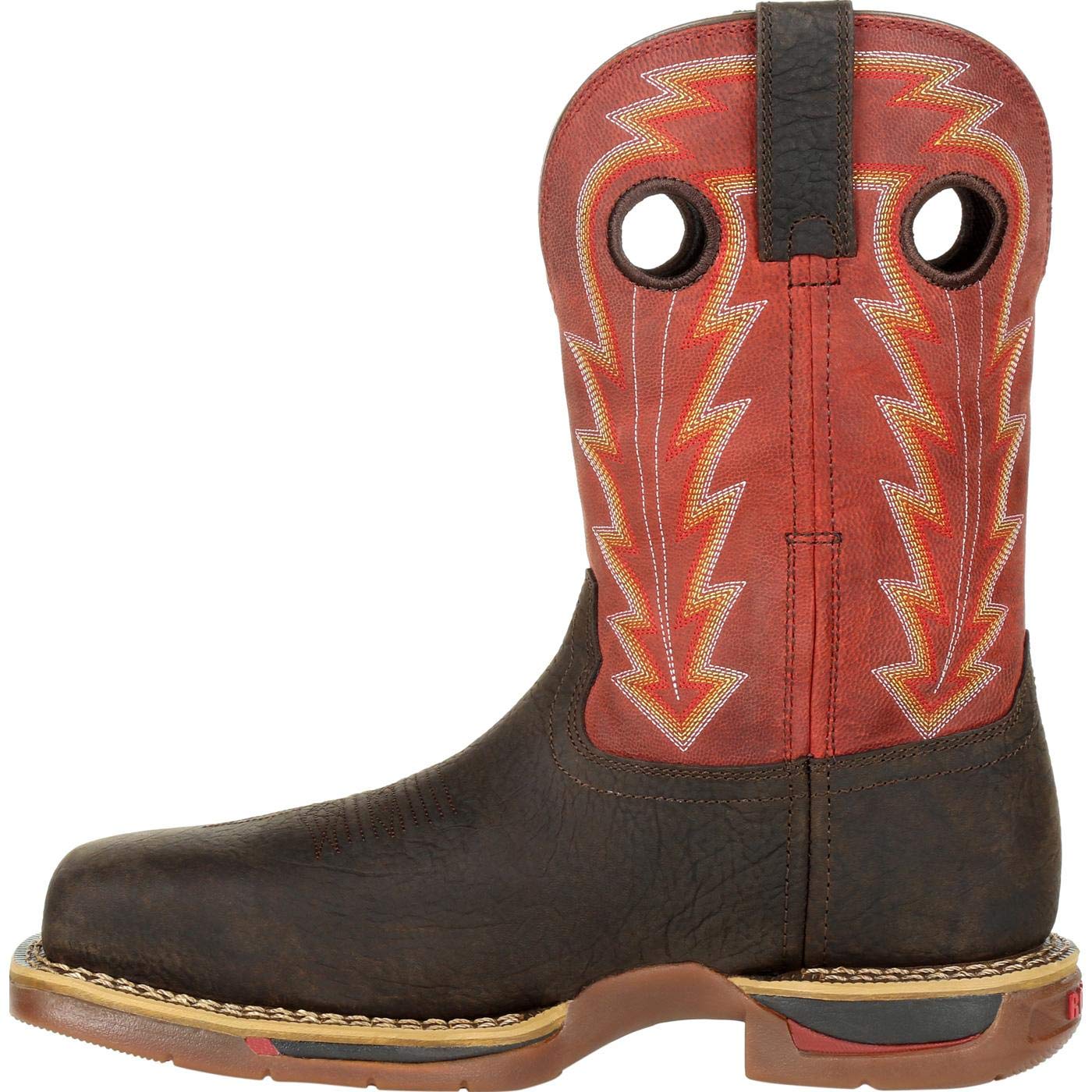 ROCKY Men's RKW0319 Western Boots - Durable Cowboy Boots for Men, Comfortable & Stylish for Riding, Work, and Outdoor Activities