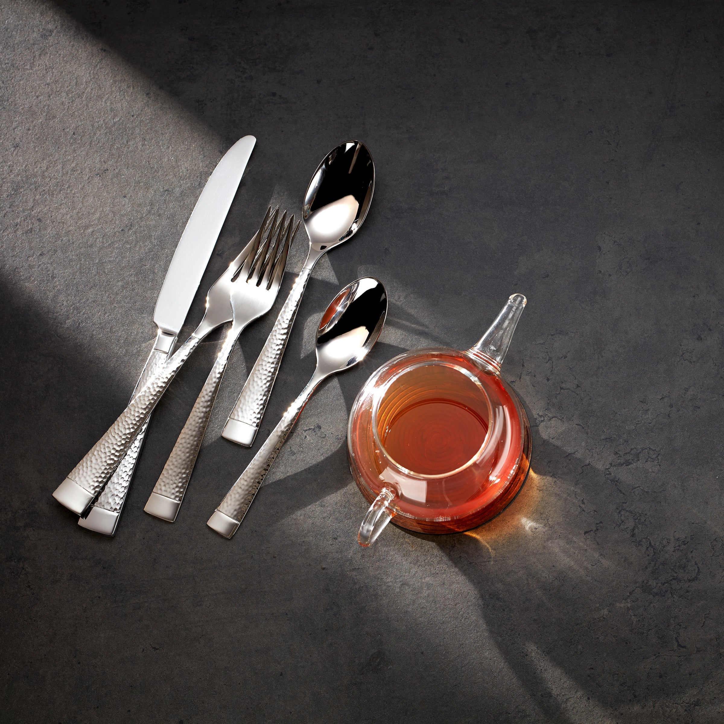Sambre 65-Piece Stainless Steel Flatware Set - Elegant Silverware for 12 Place Settings - Perfect for Dinner Parties, Weddings & Everyday Dining