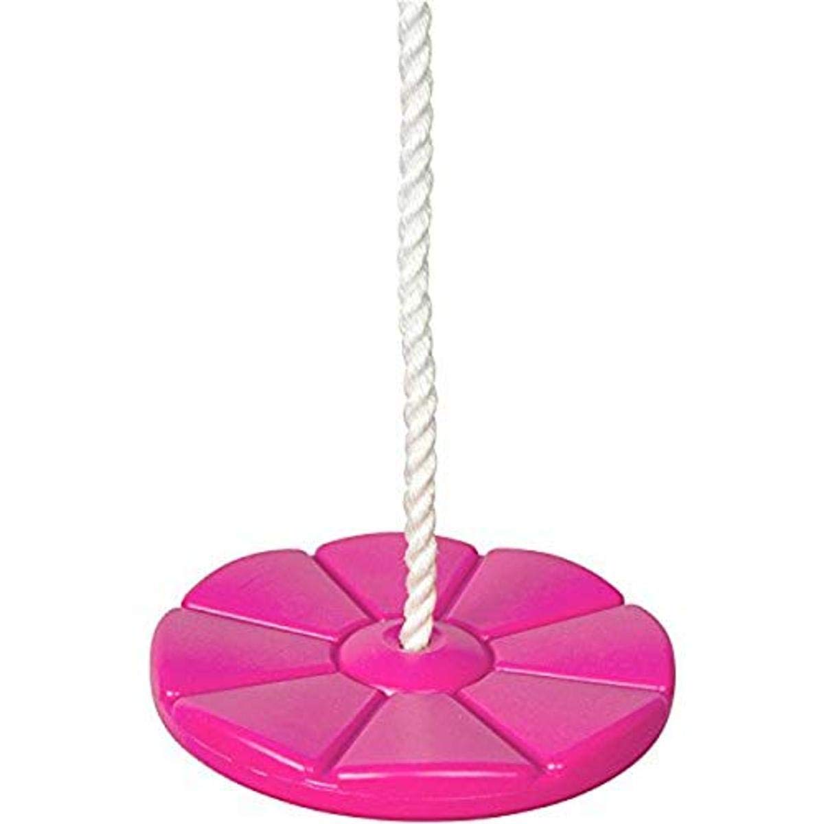 SSS Logo Pink Daisy Disc Swing Set Accessory - Fun Outdoor Play Equipment for Kids Backyard & Park