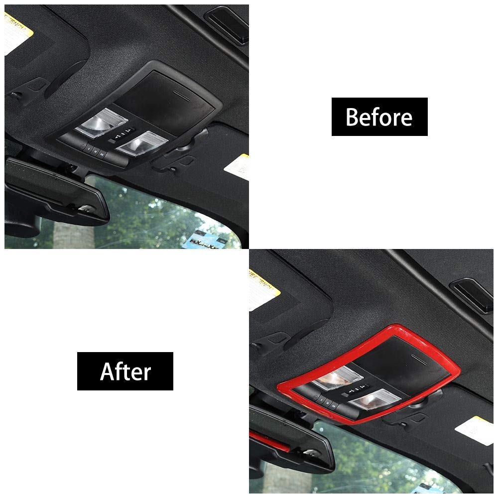 Dodge Challenger LED Interior Lights - Red Voodonala Reading Light & Decoration Trim Accessories for 2015+ Models | Car Interior Lighting Upgrade for Night Driving & Custom Styling