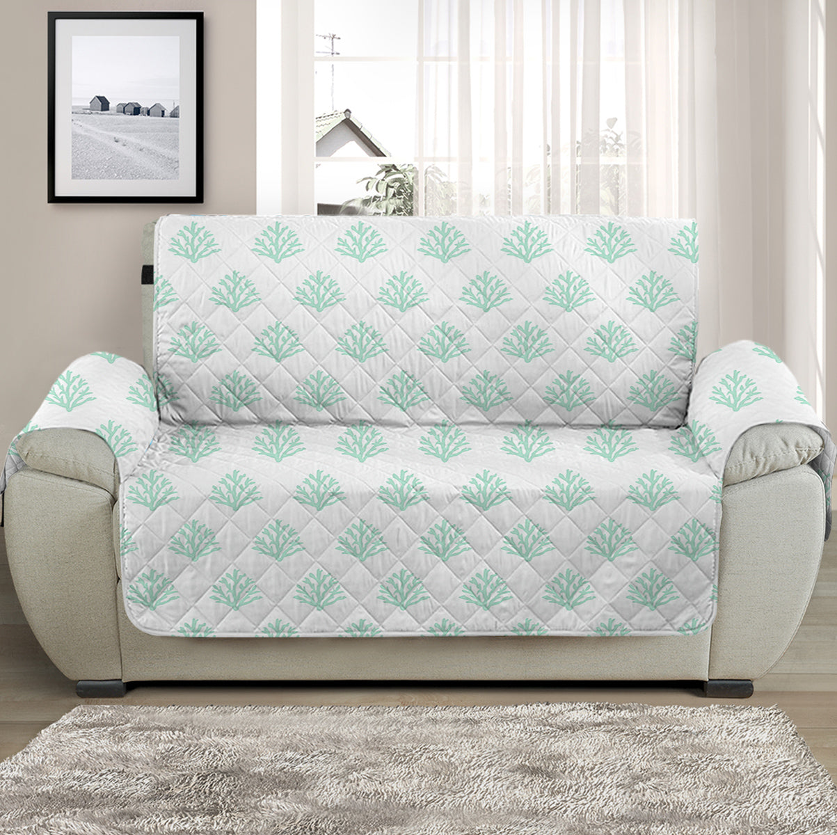 Coral Mint Sofa Cover - Soft Stretchable Couch Slipcover for Living Room, Protects Furniture from Pets & Stains - Perfect for Home Decor & Daily Use