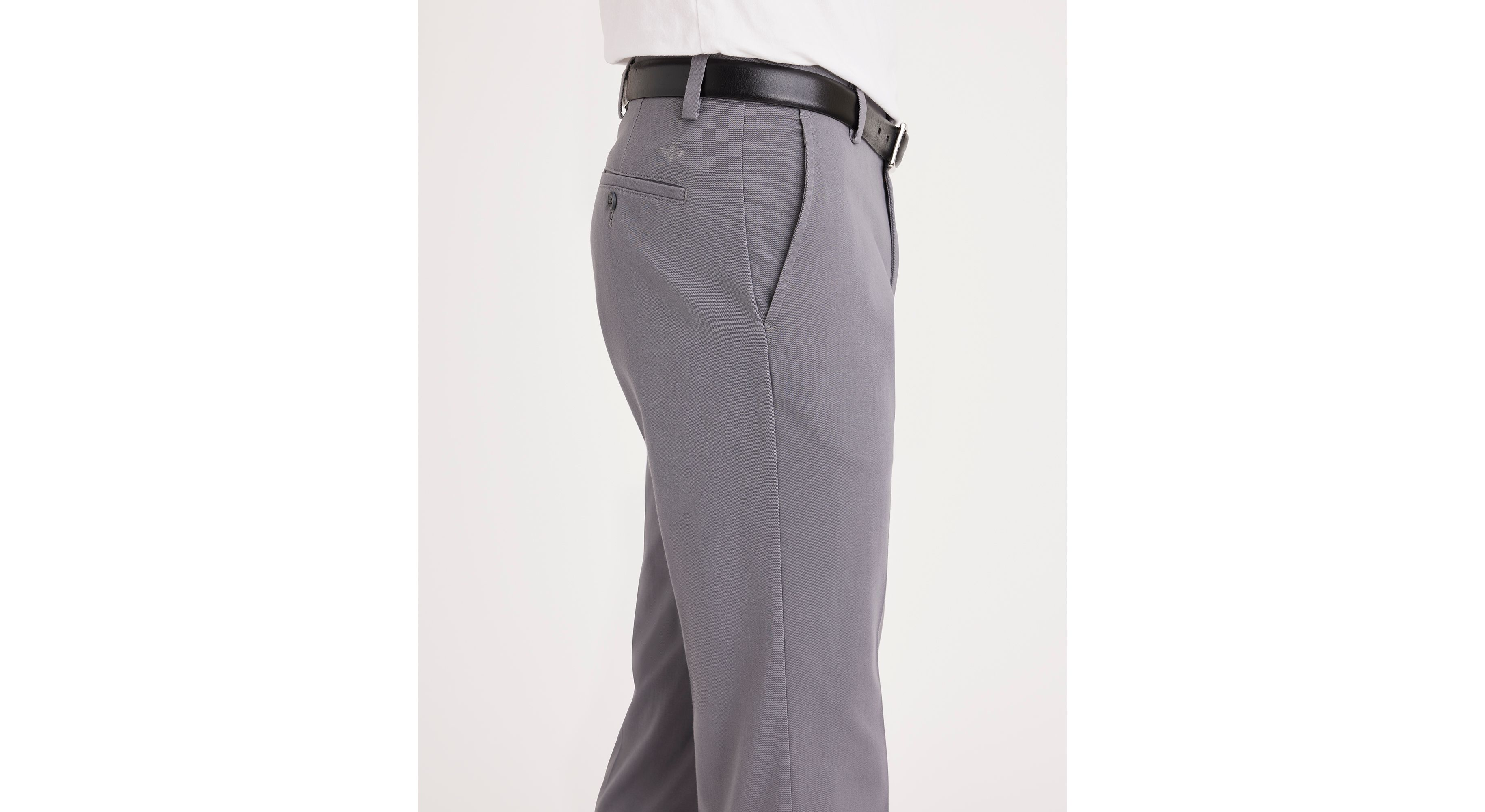Easy Khakis for Men - Straight Fit Comfortable Casual Pants for Work, Travel & Everyday Wear