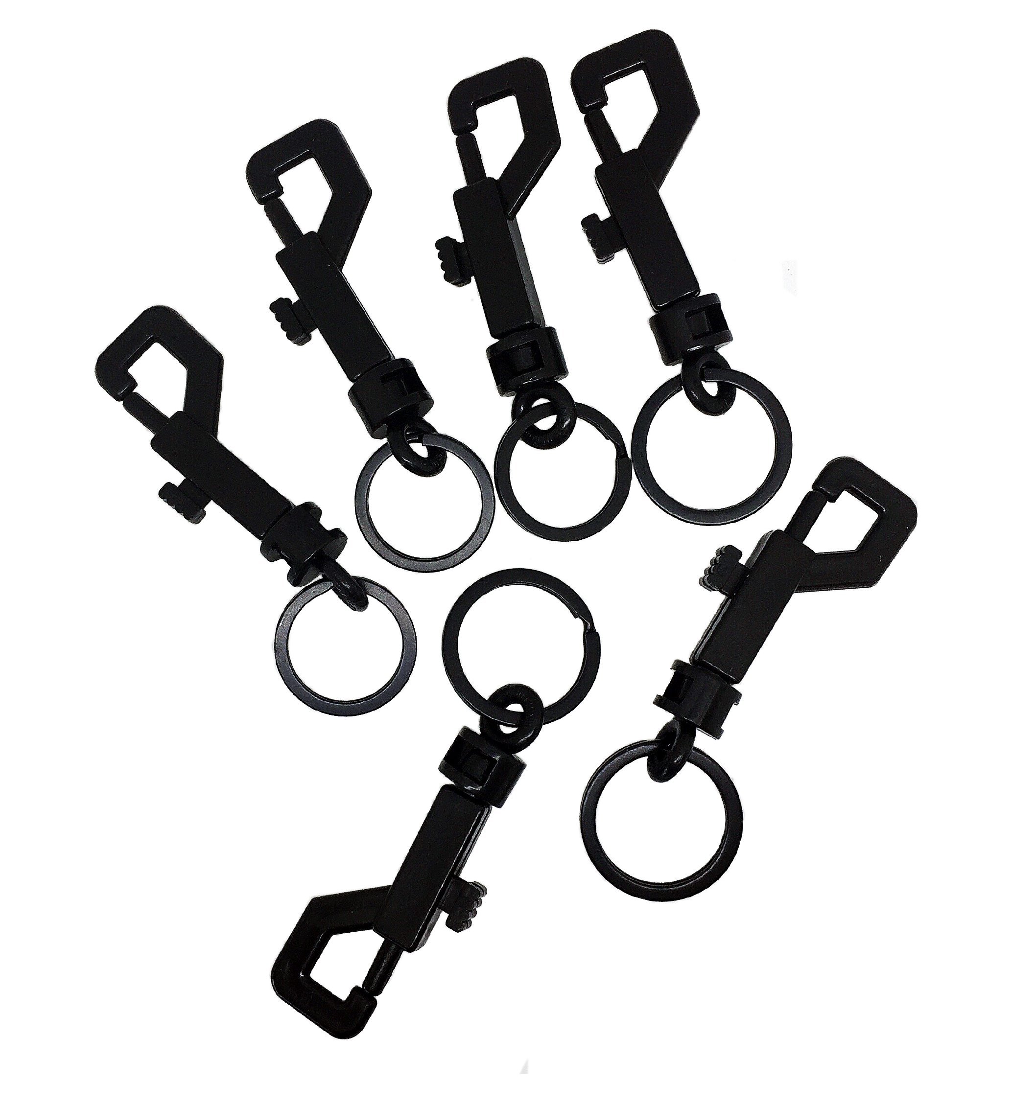 9 Pcs Swivel Snap Keychain Clips - Durable Hooks for Keys, Tags & Lanyards - Outdoor & Travel Use