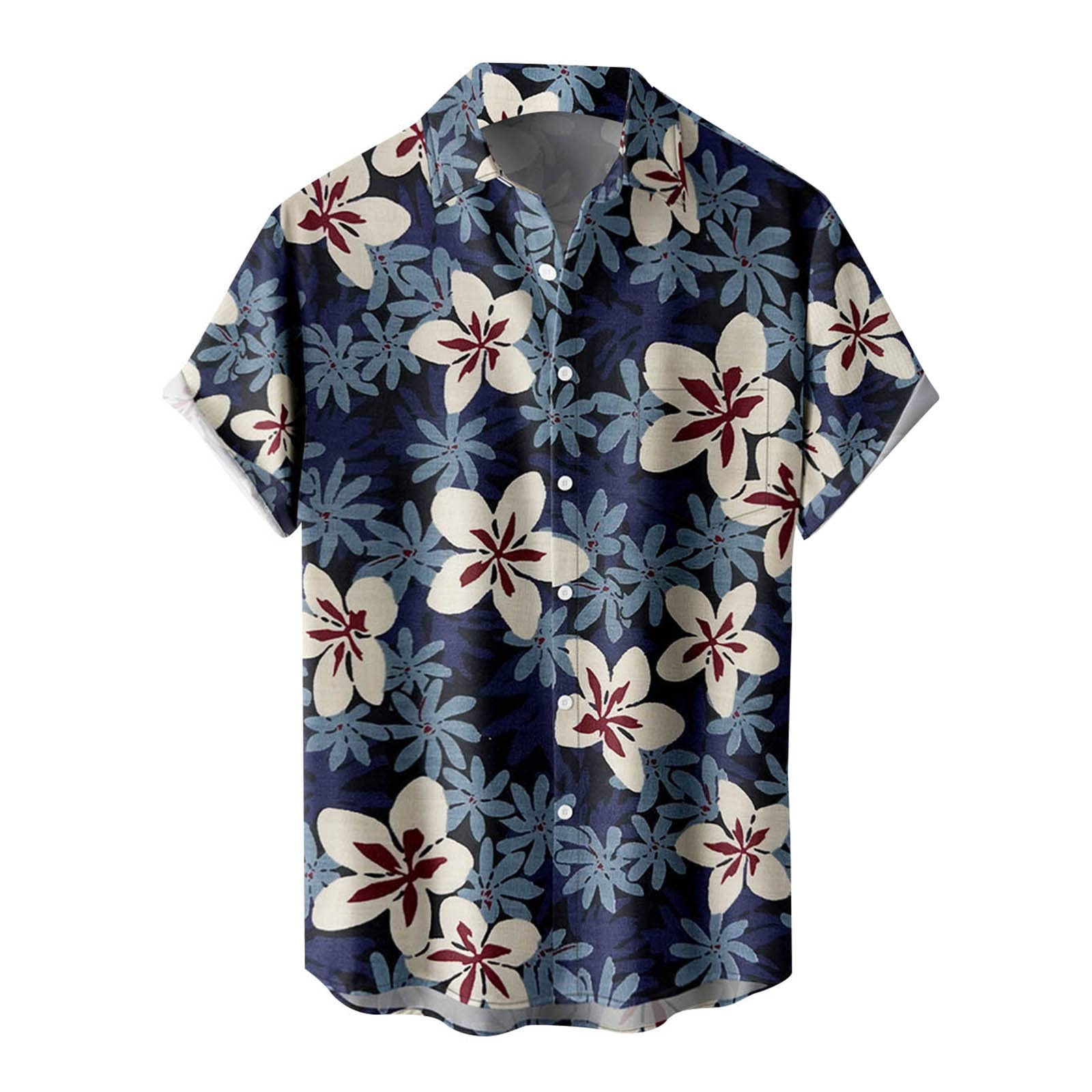 Funny Graphic T-Shirts for Men - 3D Digital Printed Short Sleeve Casual Shirt with Buckle Lapel | Perfect for Parties, Gifts & Everyday Wear