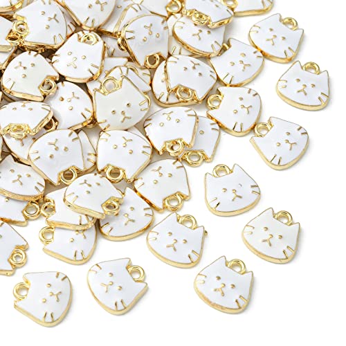 White Cat Head-10pcs