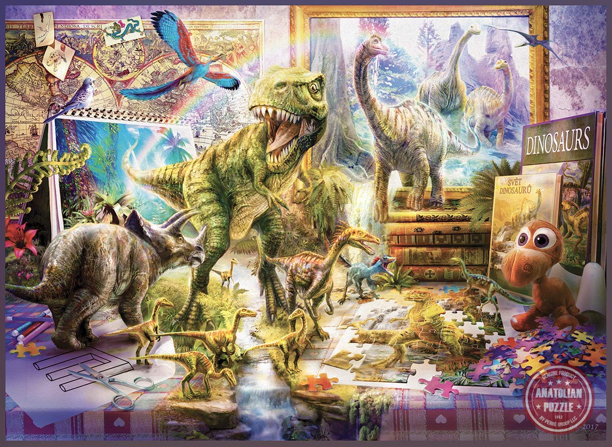 Anatolian Puzzle - Dinosaur Jigsaw Puzzle 1000 Pieces, Interactive Dino Toys Come Alive (#1067) | Perfect for Family Game Night & Educational STEM Activities