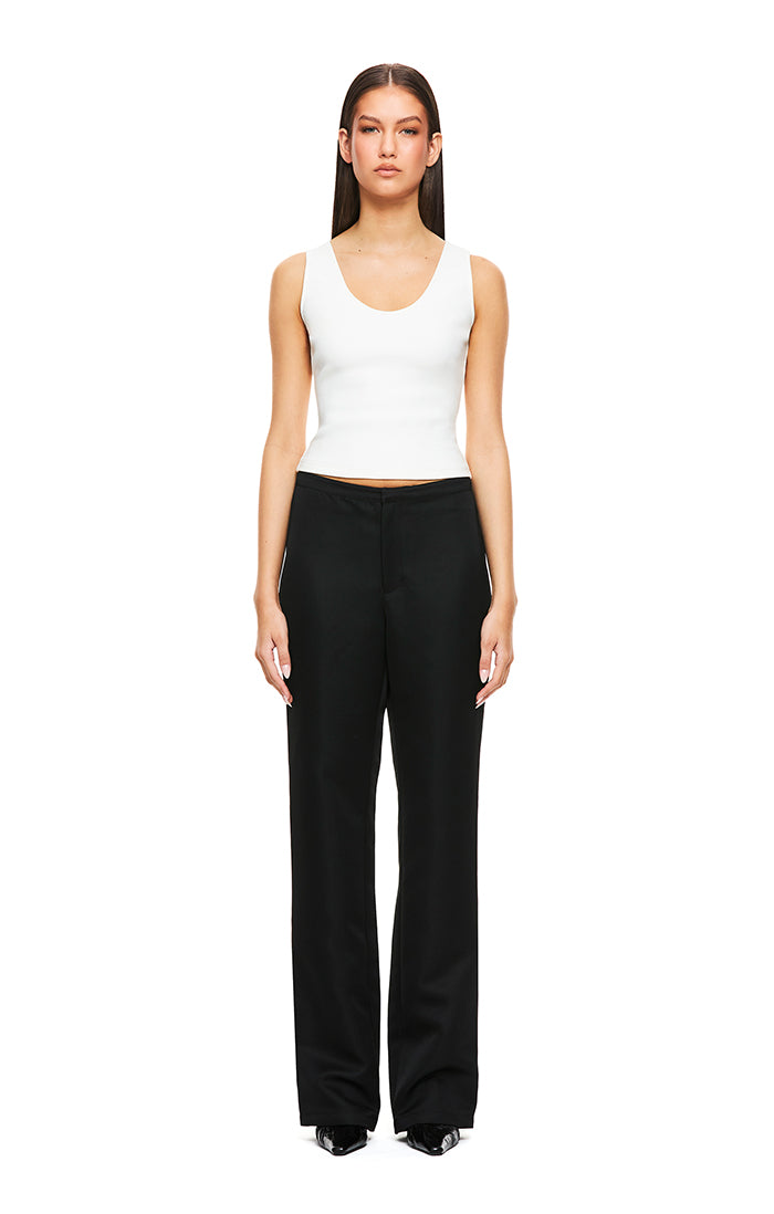 Nina White Tank Top for Women - Soft & Comfortable Cotton Casual Shirt | Perfect for Summer, Layering, and Everyday Wear