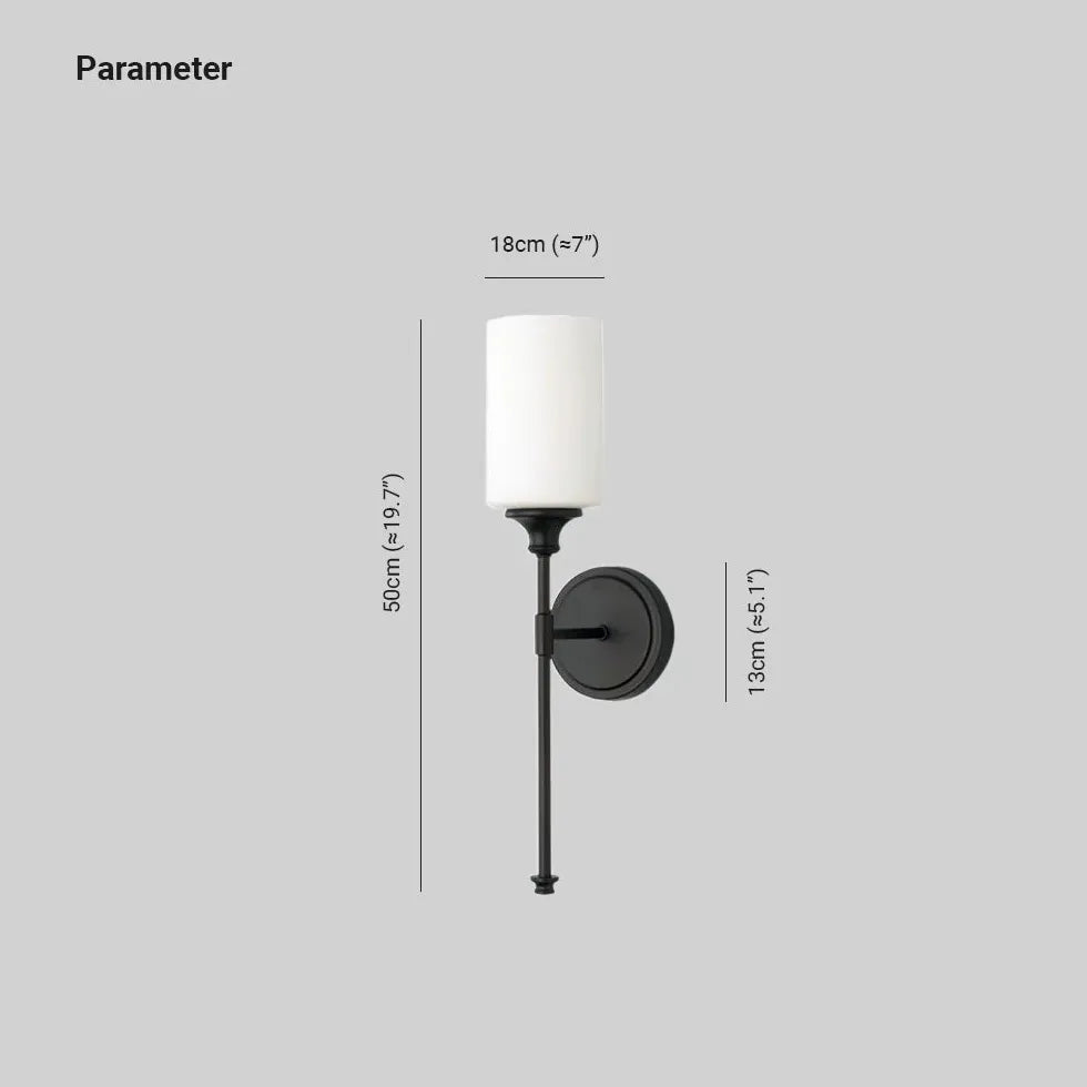Modern Single Arm Glass Bathroom Wall Sconce - Waterproof LED Vanity Light for Bathroom, Powder Room & Spa - Elegant Lighting Fixture for Mirror, Shower & Makeup Area