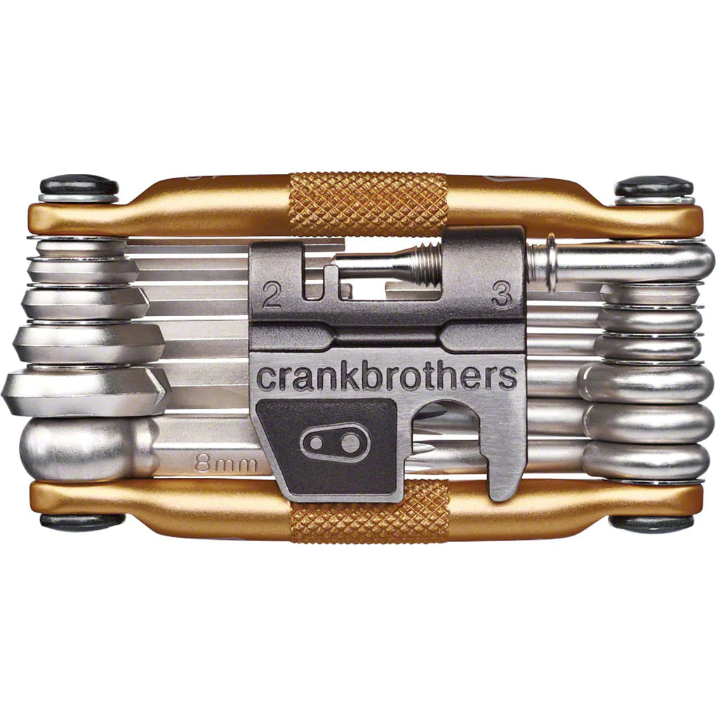 Crank Brothers Multi 19 Bike Repair Tool Kit - 19-in-1 Cycling Multi-Tool with Hex Wrenches, Torx & Screwdrivers (Multiple Colors) | Perfect for Mountain Biking, Road Cycling & Emergency Bike Repairs