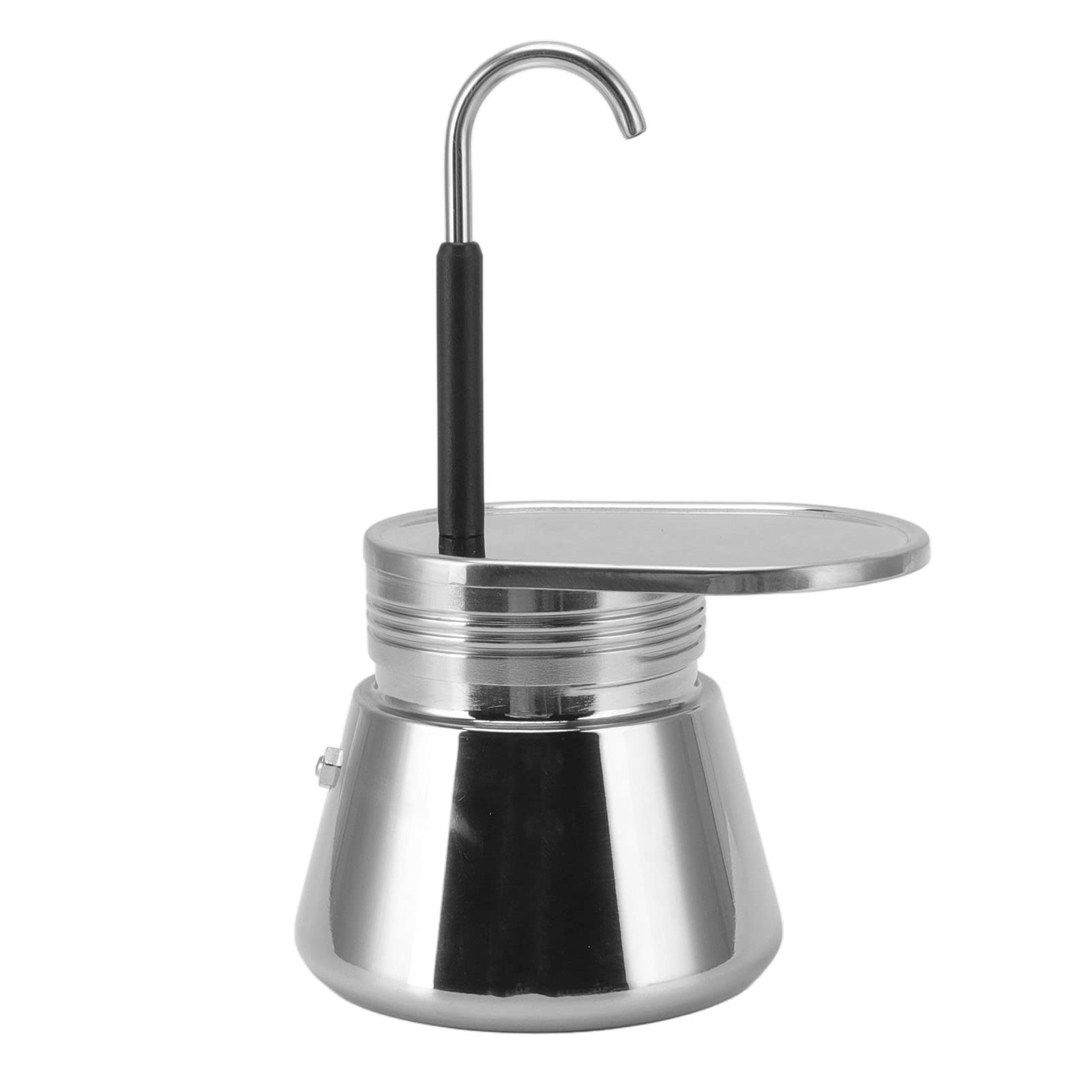 Omabeta Mini Moka Pot - Stainless Steel Italian Espresso Maker, Large Capacity Lightweight Portable Stovetop Coffee Brewer for Home, Office, Camping & Travel | Perfect for Espresso Lovers & Coffee Shops