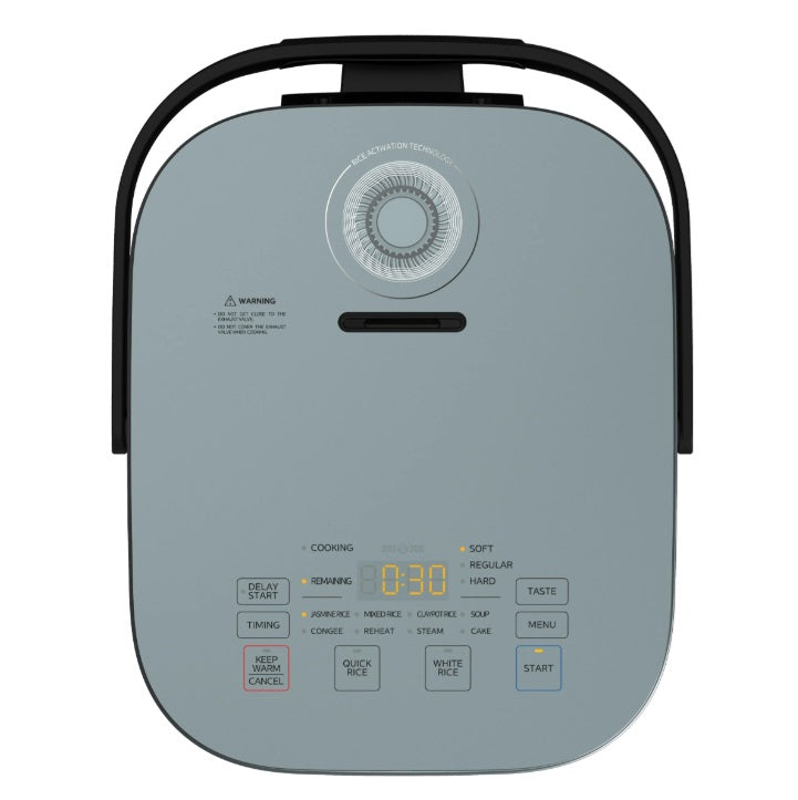 Midea MRI180T2BDG 1.8L IH Induction Rice Cooker - Fast Cooking, Even Heating - Perfect for Home, Dorm & Small Kitchens