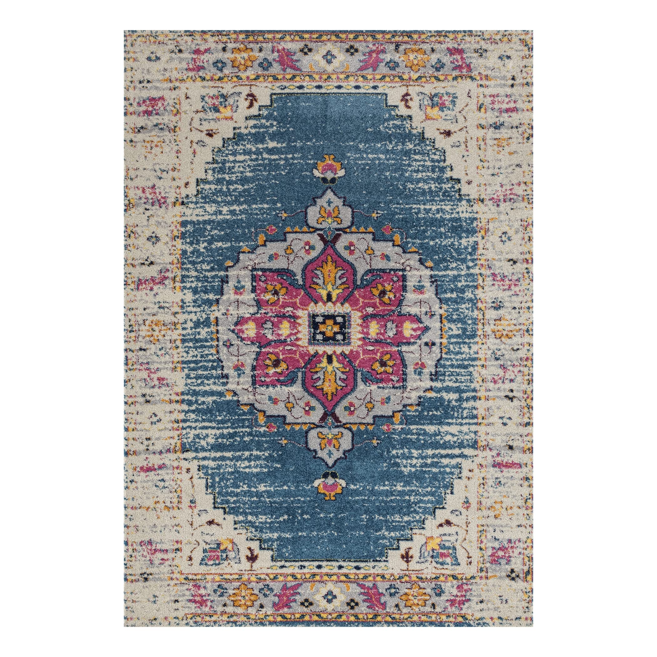 Premium Amer Rugs Area Rug - Soft Polyester & Polypropylene Power Loom Carpet for Farmhouse, Living Room, Bedroom & Kitchen Decor - Boho, Persian, Oriental, Vintage & Classic Styles - Perfect for Cozy Home, Office or Airbnb Styling