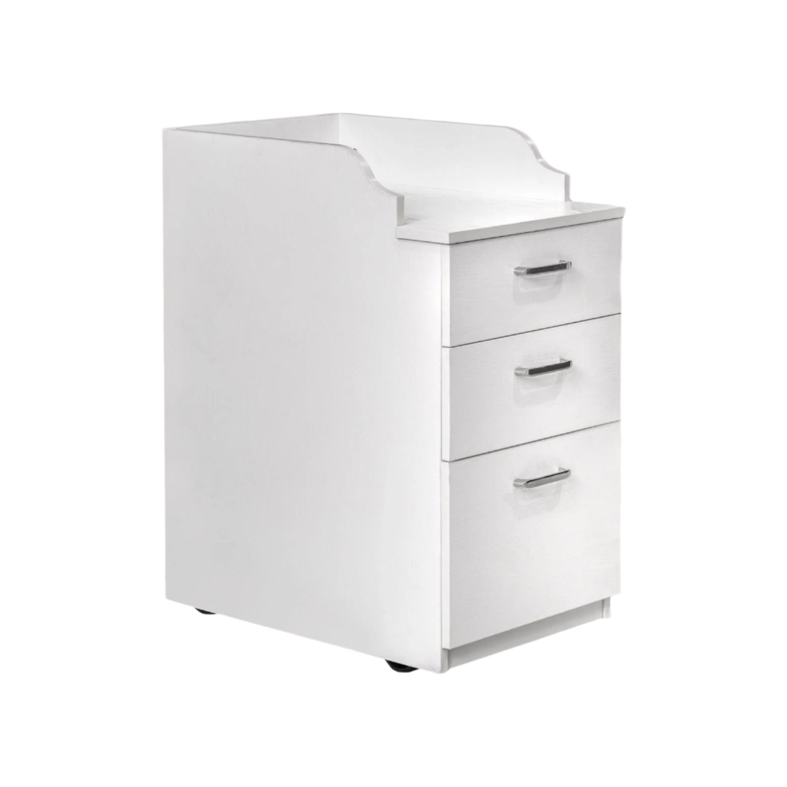 AVIGNON Pedicart 3-Drawer Rolling Cart with Wheels - Perfect for Salon, Spa, Nail & Beauty Supplies Organization - Mobile Storage for Professional or Home Use